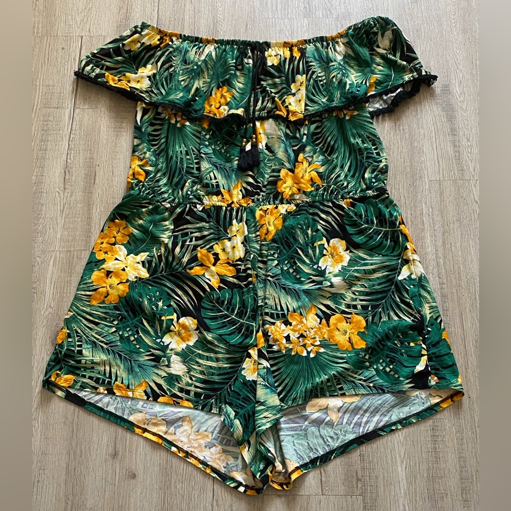 Plus size super soft stretch romper.